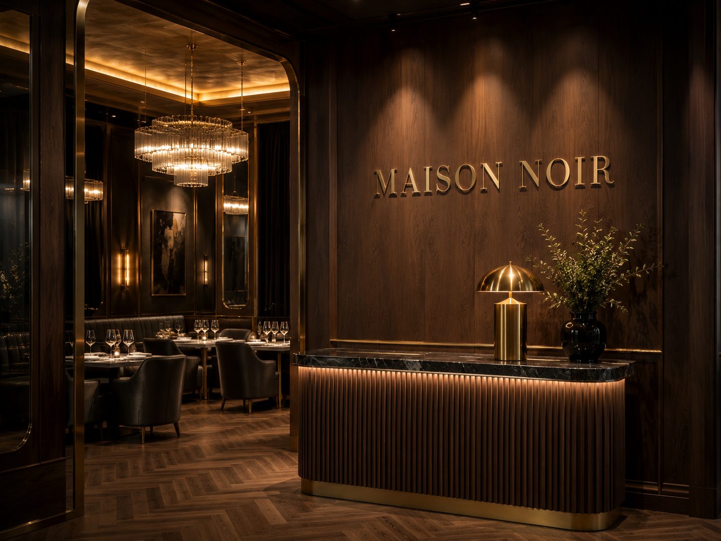 Maison Noir restoran konsept tasarımı