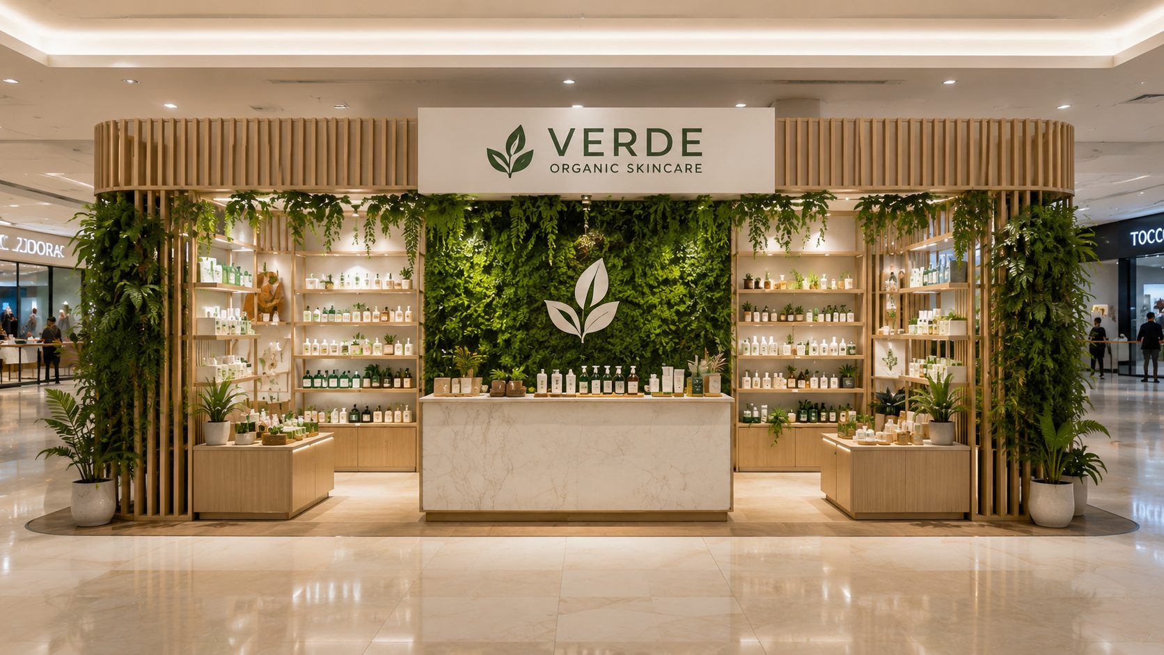 Verde mağaza konsept tasarımı